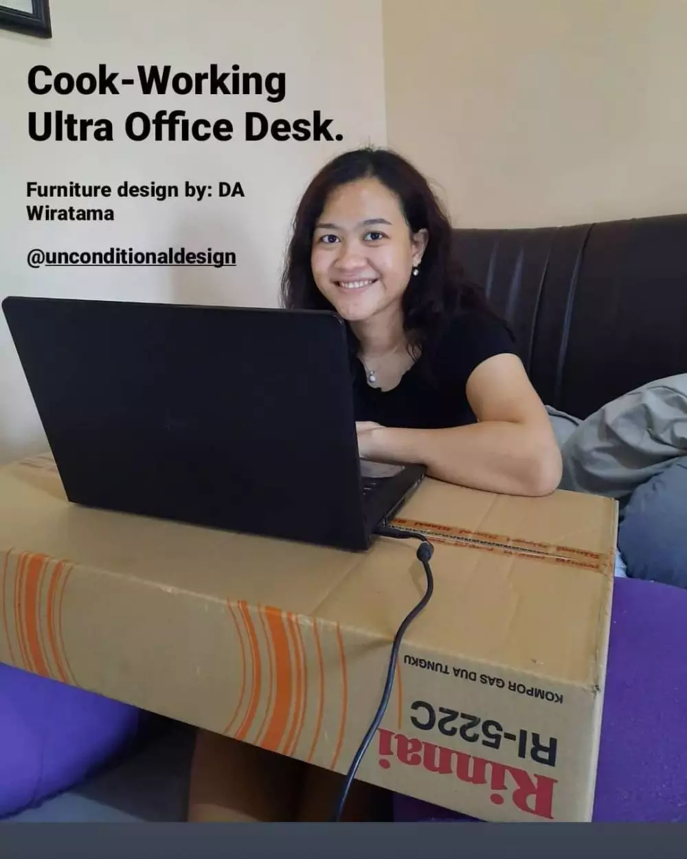 pengganti meja kerja © Instagram