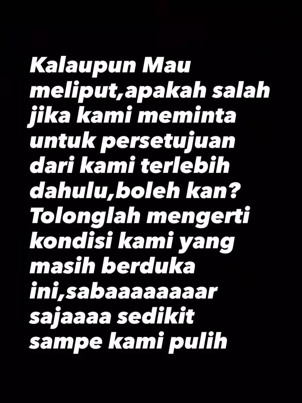 Karina Ranau tolak warung makannya dijadikan konten © Instagram