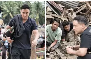 9 Potret Hamish Daud datangi korban bencana Aceh di tengah putusan cerai dengan Raisa, hibur anak-anak