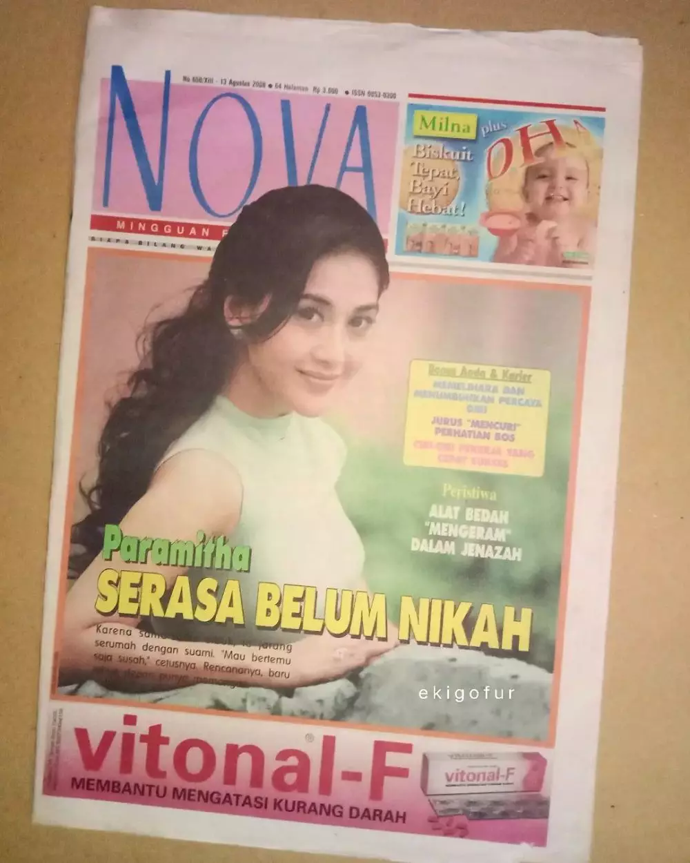 Paramitha Rusady di cover majalah jadul © 2022 Instagram 