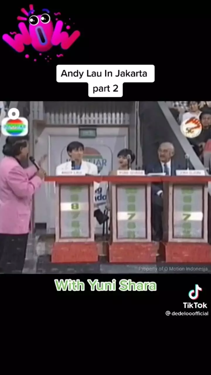 momen andy lau jadi bintang tamu tv © TikTok