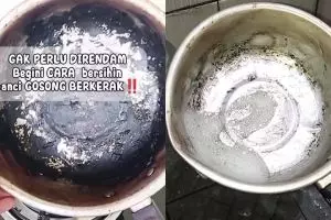 Cuma modal direndam, kerak gosong di dasar panci langsung hilang, kuncinya ada di 3 bahan dapur ini