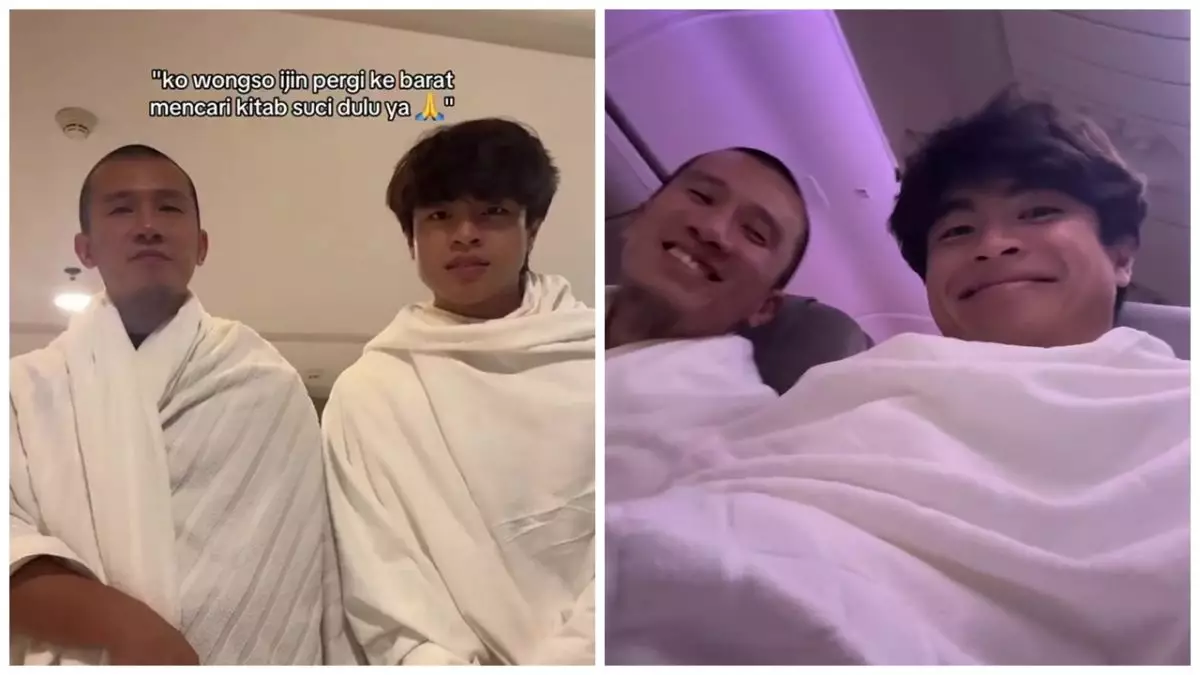 Mualaf delapan bulan lalu, ini 9 potret Steven Wongso umrah perdana ditemani Ustaz Felix Siauw