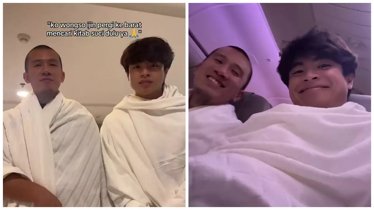Mualaf delapan bulan lalu, ini 9 potret Steven Wongso umrah perdana ditemani Ustaz Felix Siauw
