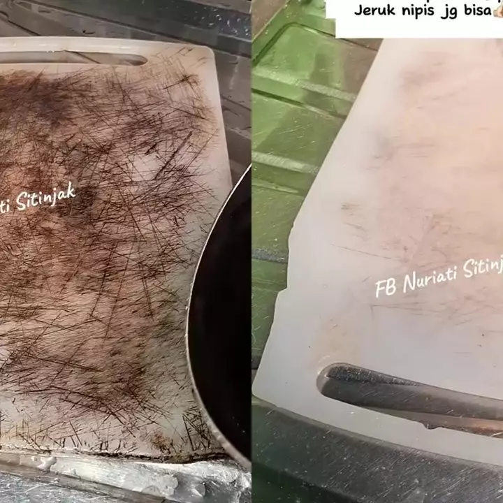 Ingin mengubah talenan plastik  menghitam jadi cerah lagi seperti baru? Coba pakai trik jitu ini