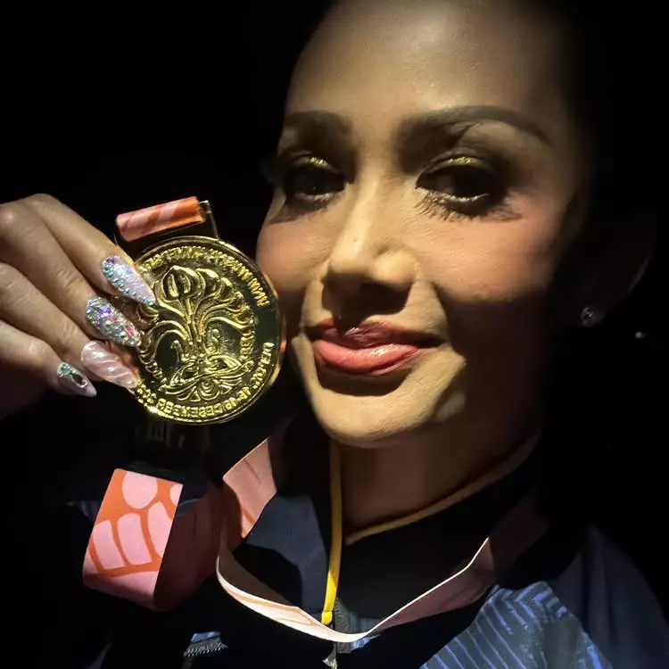 Krisdayanti raih emas kejurnas wushu © 2025 Instagram
