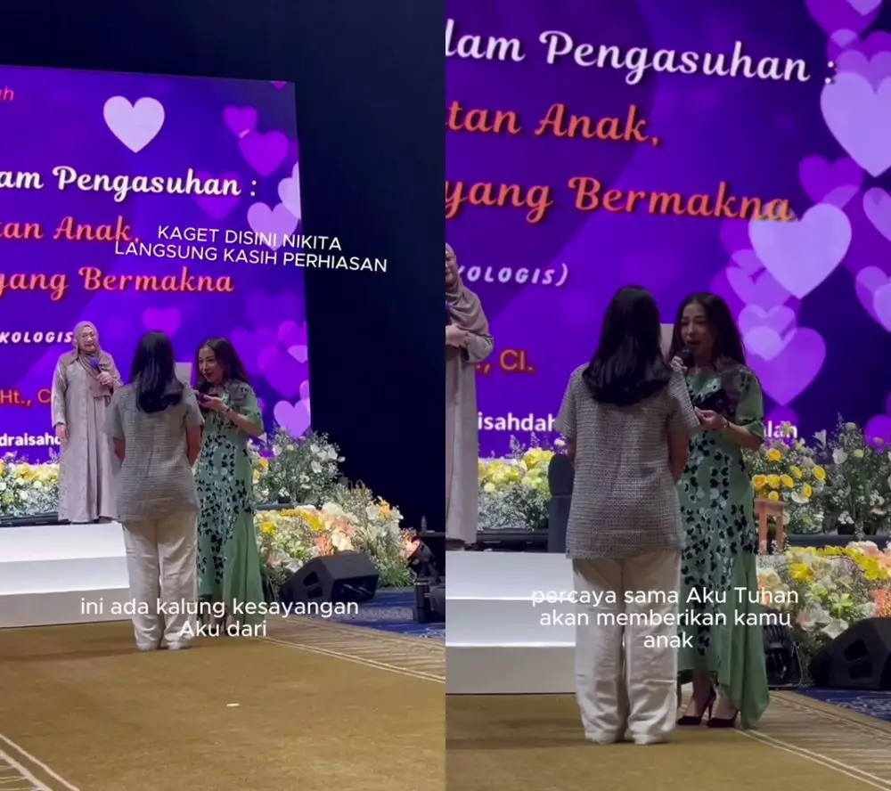 Nikita Willy hadiahi peserta kalung diamond © 2025 brilio.net