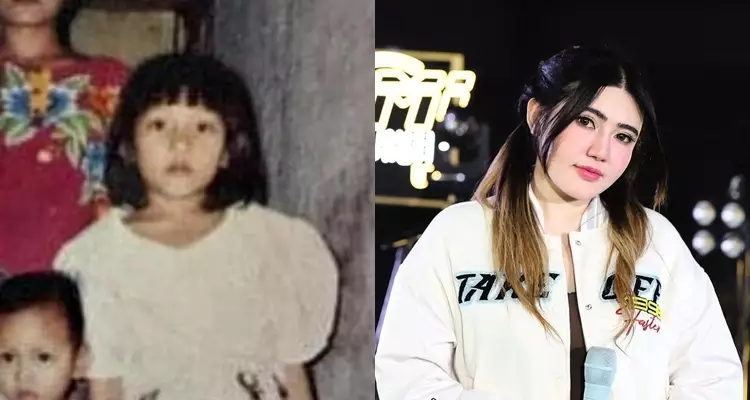 penyanyi dangdut saat SD dan kini © berbagai sumber