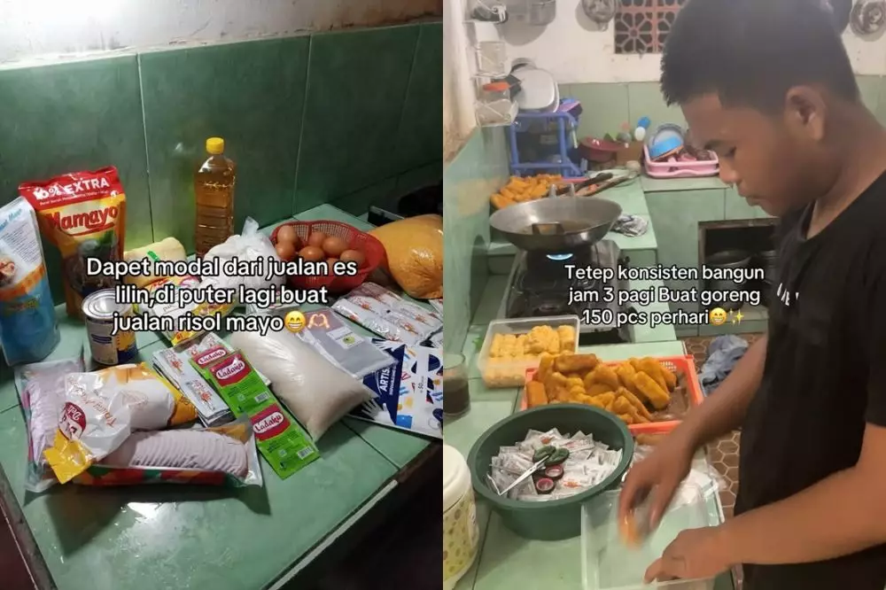 Siswa SMA jualan risol demi beli iPhone © 2025 Instagram