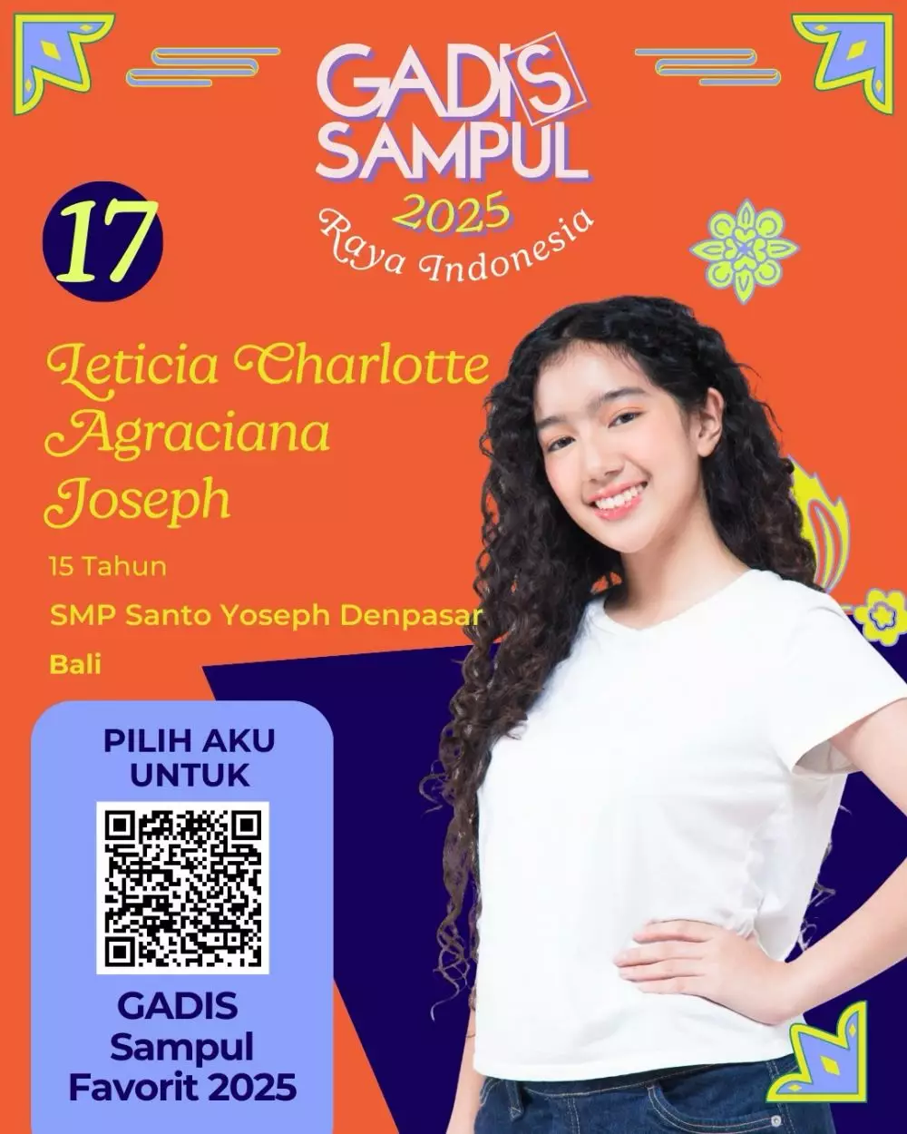Leticia anak Sheila Marcia juara 1 Gadis Sampul © Instagram