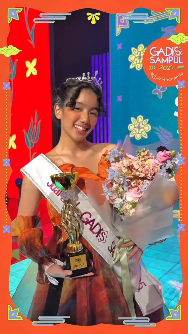 Leticia anak Sheila Marcia juara 1 Gadis Sampul © Instagram