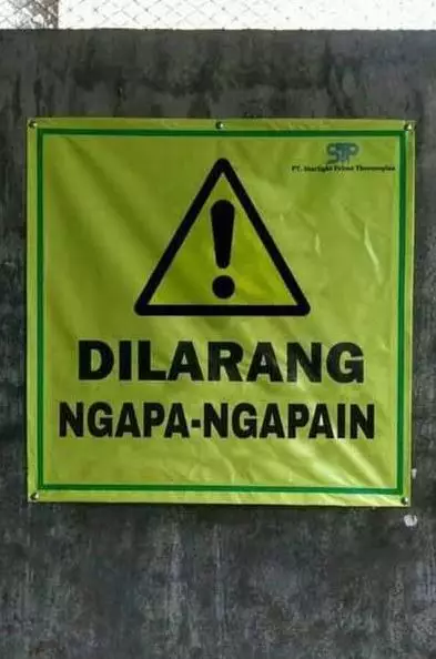tulisan pengumuman nyeleneh bikin bingung © berbagai sumber