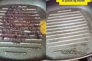 Punya teflon gosong jangan digosok sabut kawat! Ini cara mencucinya biar antilengketnya tak mengelupas