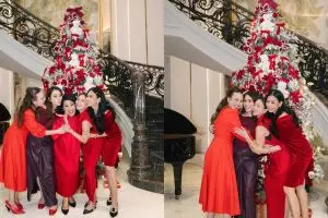 6 Potret dekorasi Natal rumah keluarga Jessica Mila, tema elegan dan klasik