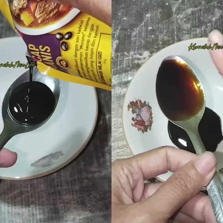 Trik menuang kecap dari sendok agar tak lengket, ternyata cuma butuh bantuan 1 bahan dapur ini 