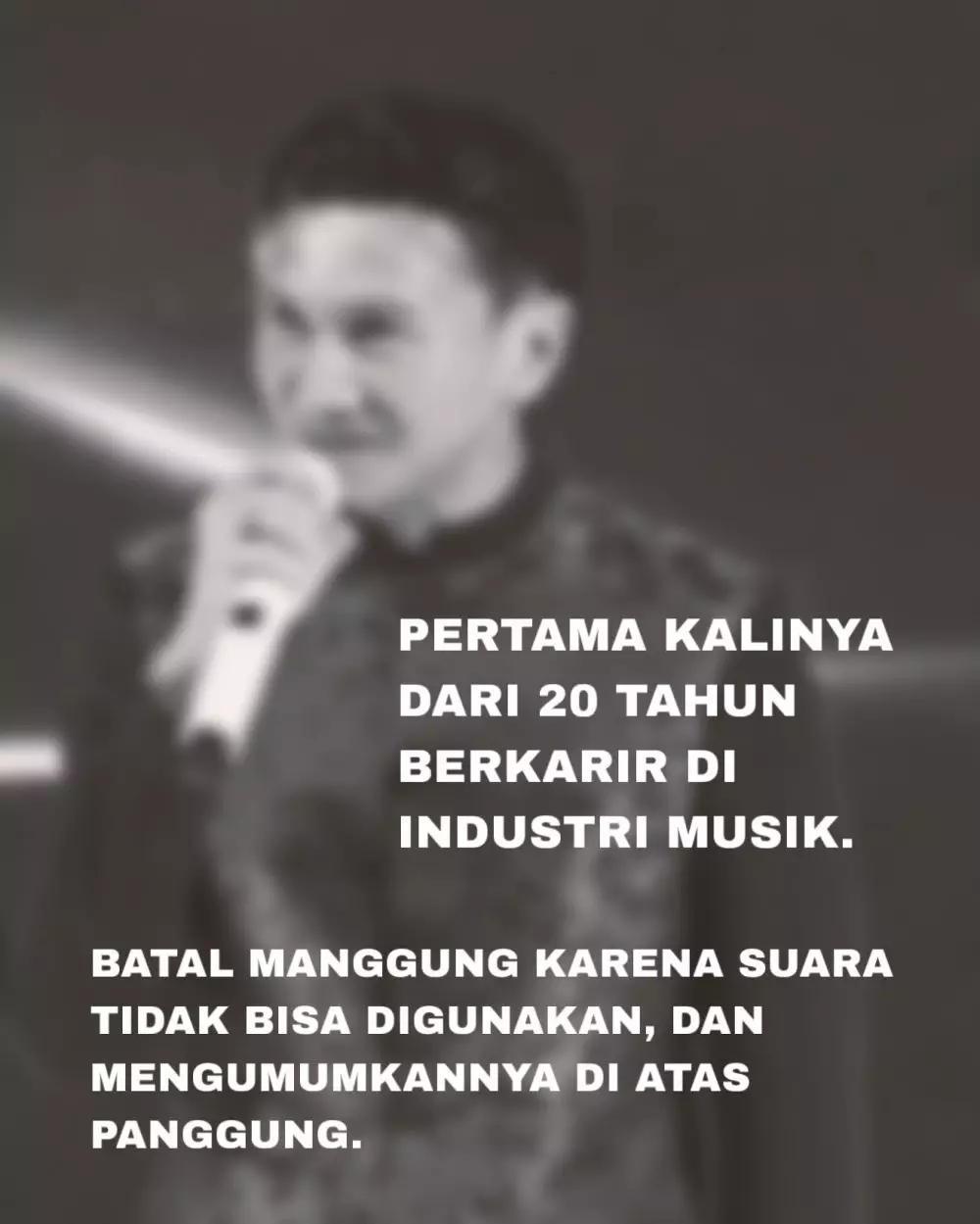 sikap gentle Anji umumkan batal nyanyi © Instagram