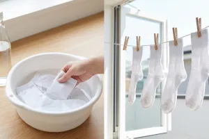 Punya kaus kaki bau meski sudah dicuci? Rendam pakai 1 bahan dapur, lalu keringkan dengan cara tepat