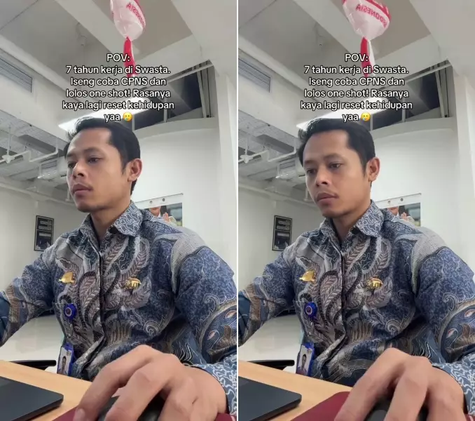 Kisah karyawan swasta ikut tes CPNS langsung lolos © 2025 TikTok Kisah karyawan swasta ikut tes CPNS langsung lolos © 2025 TikTok