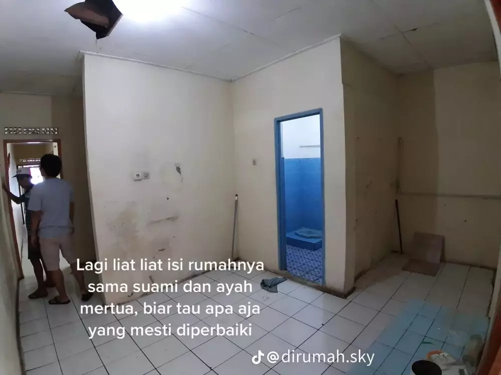 rumah kontrakan jadi minimalis © TikTok
