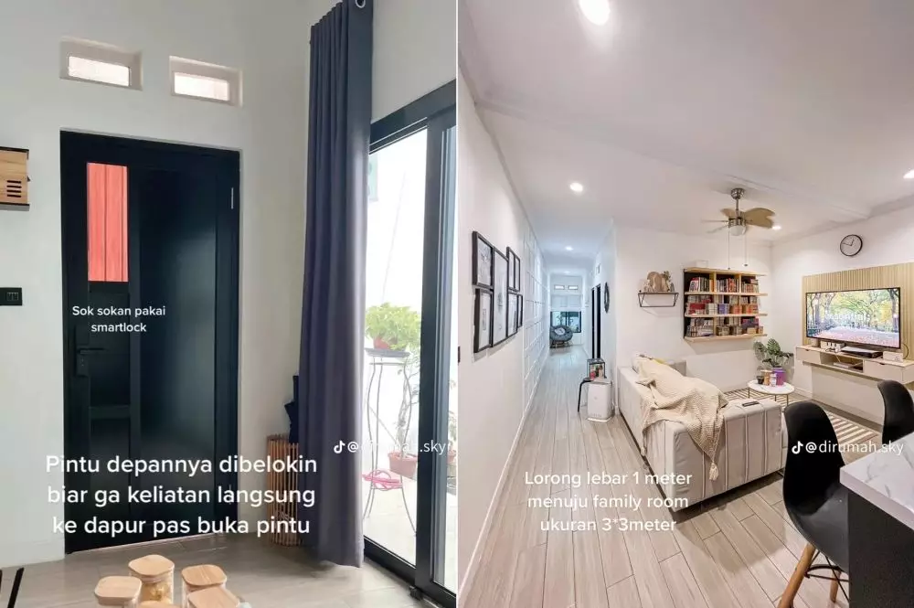 rumah kontrakan jadi minimalis © TikTok