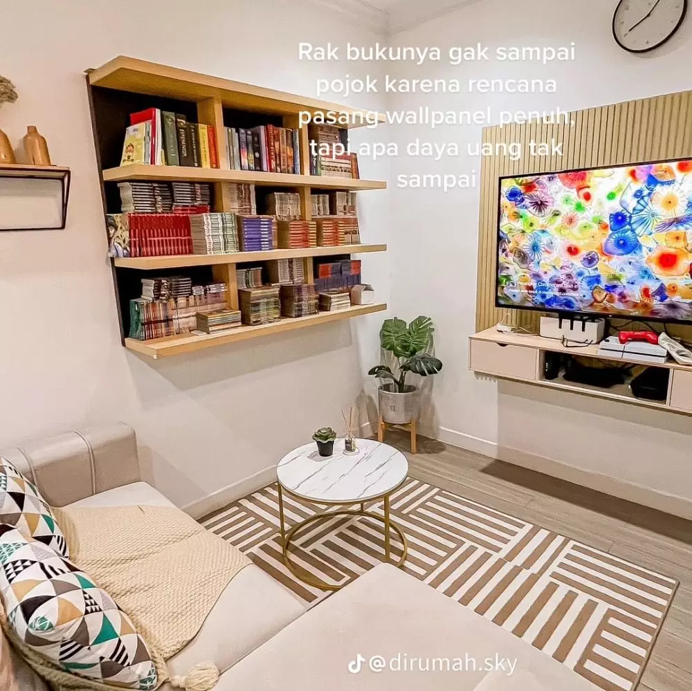 rumah kontrakan jadi minimalis © TikTok