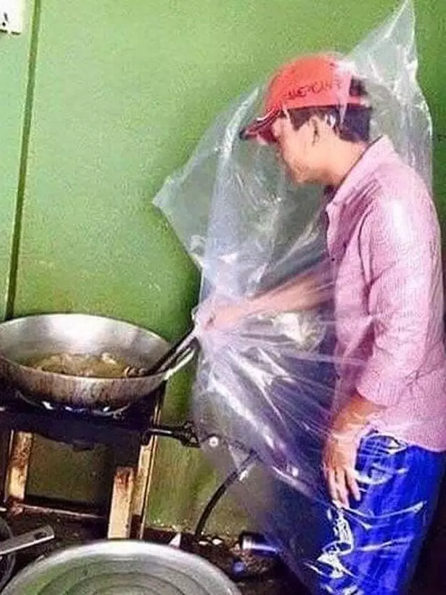 life hack cowok saat masak © berbagai sumber