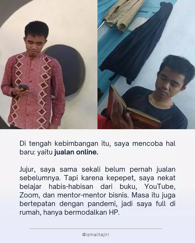 Kisah pria mundur CPNS untuk bangun bisnis © 2025 Instagram