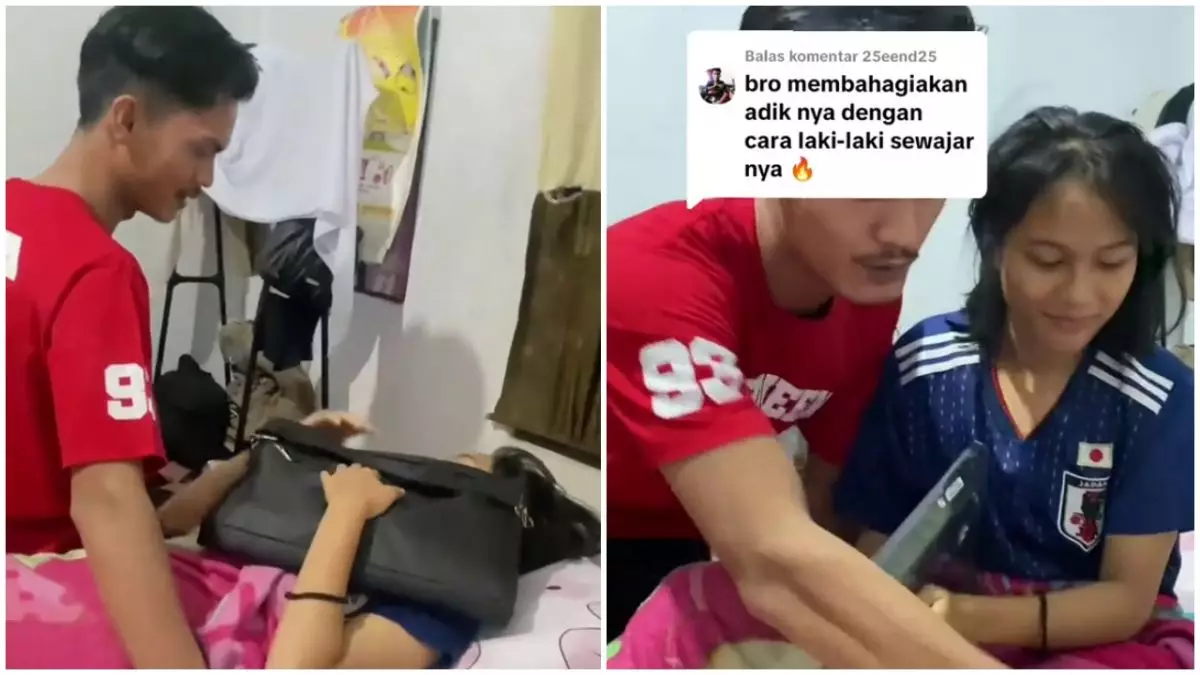 Gagal raih 3 besar untuk dapat hadiah laptop, aksi kakak untuk sang adik ini bikin terenyuh