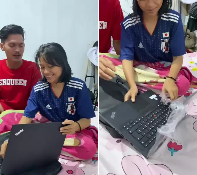 Kakak hadiahi adik laptop walau cuma raih 4 besar © 2025 TikTok Kakak hadiahi adik laptop walau cuma raih 4 besar © 2025 TikTok