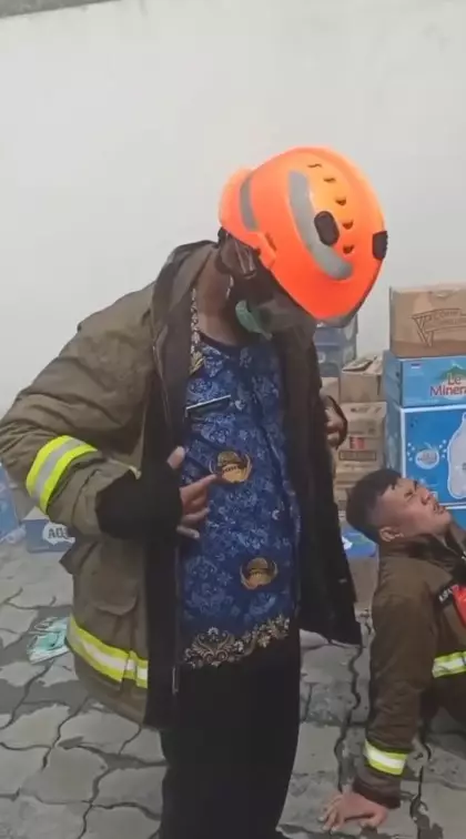 petugas damkar Kabupaten Lebak gercep © Instagram petugas damkar Kabupaten Lebak gercep © Instagram