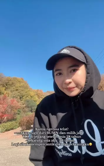 wanita resign dari BUMN jadi TKI Jepang © TikTok