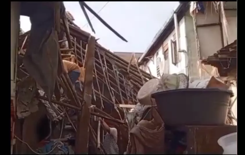 Rumah Diding Boneng Ambruk TikTok/@ukkt08_