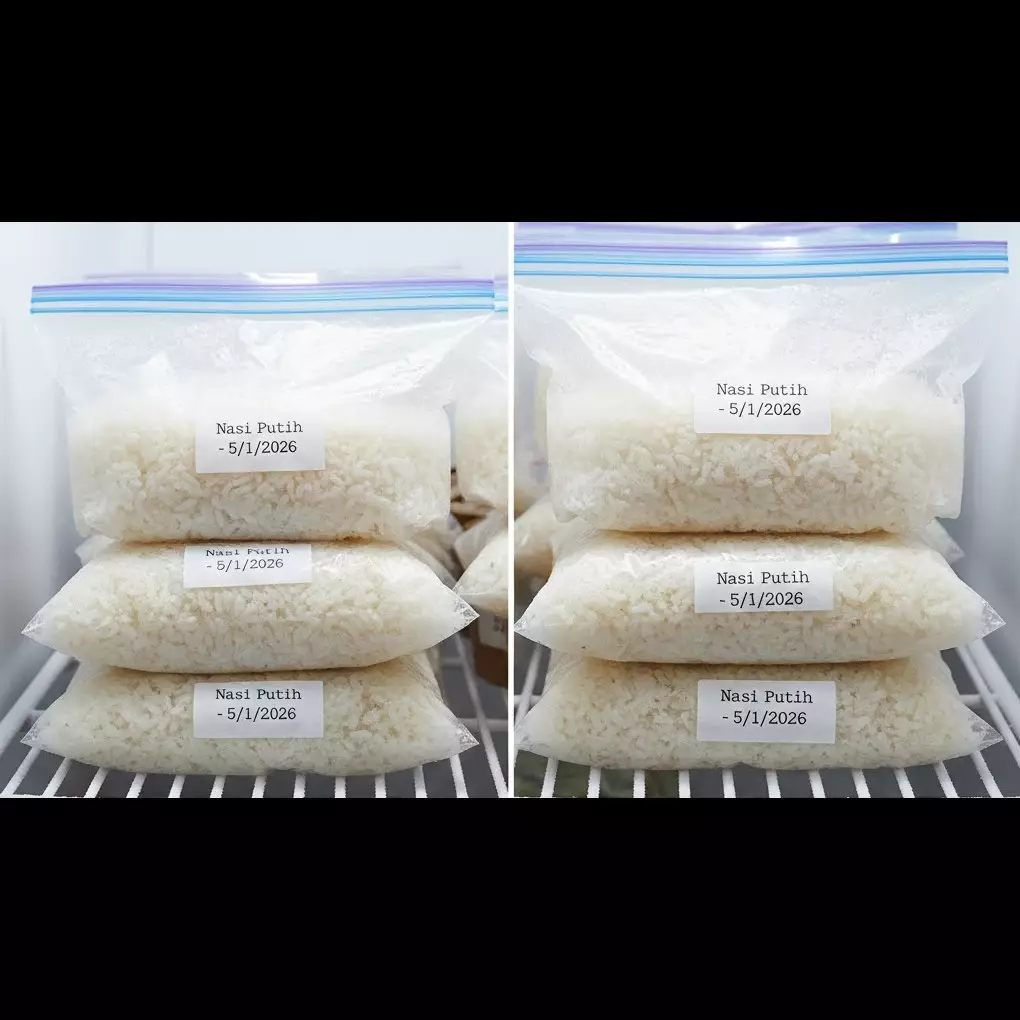 Cara membekukan nasi yang benar, hemat waktu masak dan tetap enak dimakan
