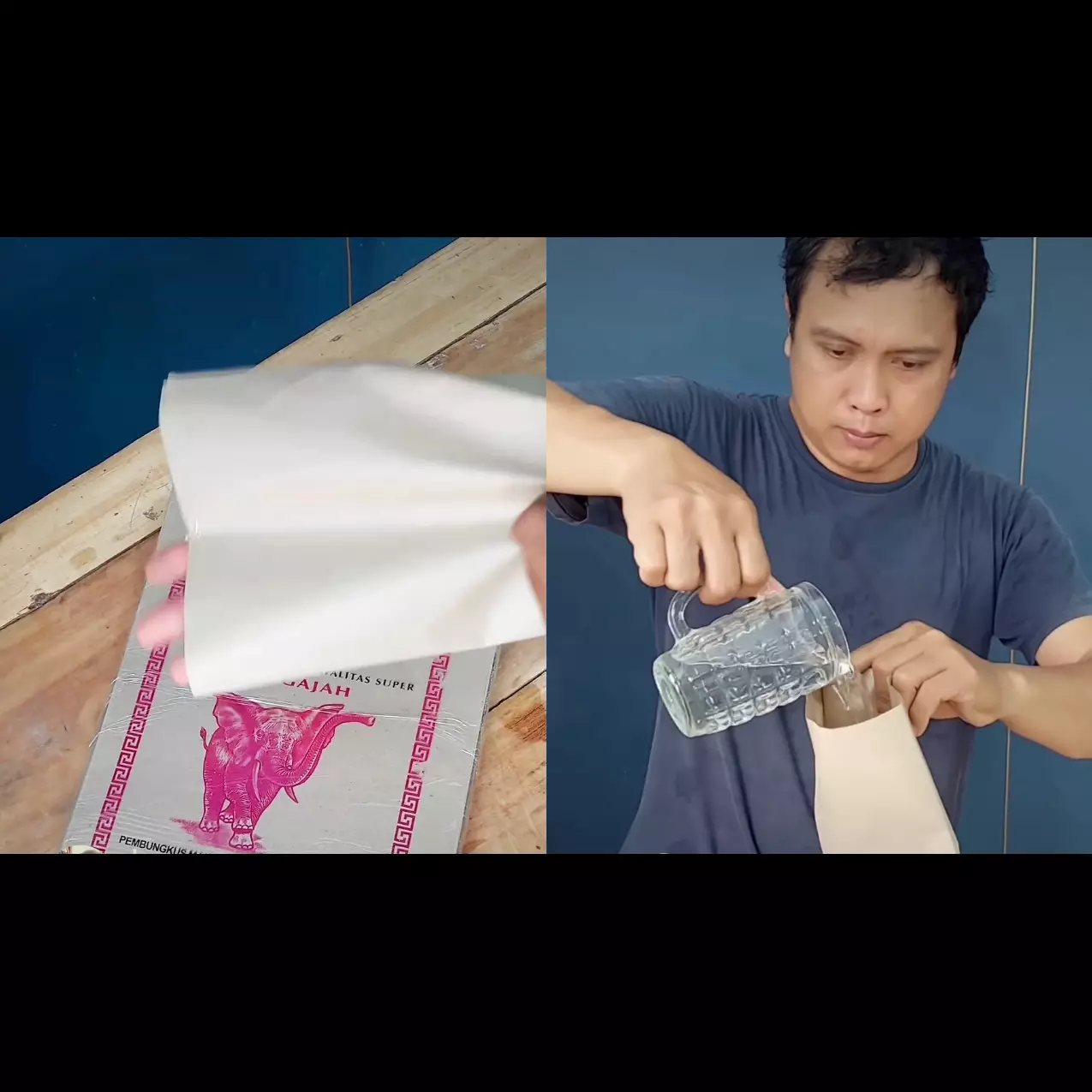 Trik merekatkan kertas minyak tanpa lem untuk bungkus gorengan, dijamin anti bocor