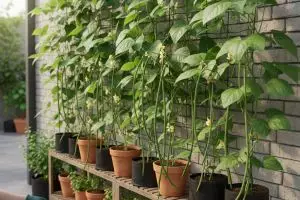 Hemat lahan! Cara menanam kacang panjang vertikal di tembok untuk pemula