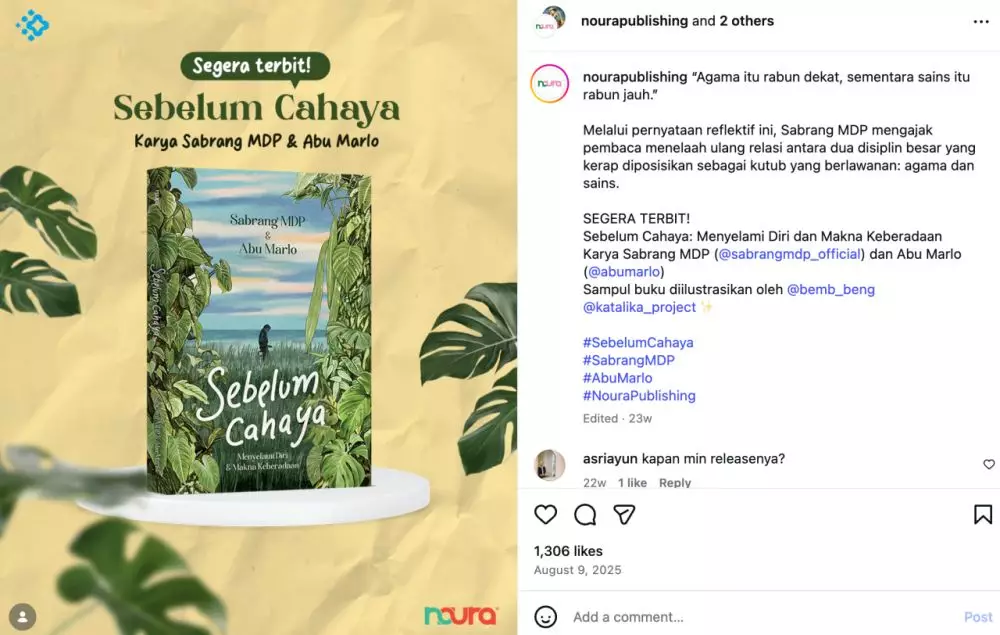 Sabrang Letto Tenaga Ahli DPN Instagram @sabrangmdp_official