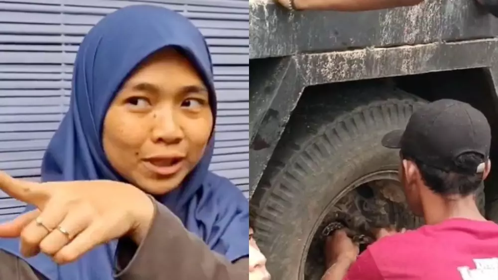 Istri Polisi Ganjal Truk TikTok @cfddepok