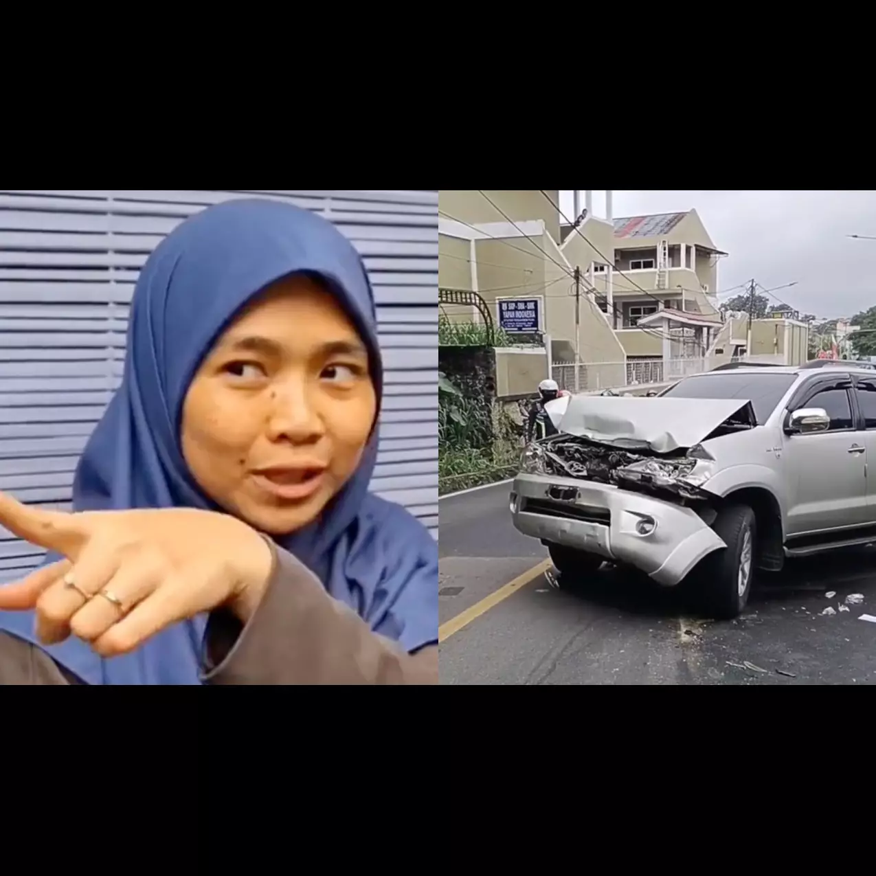 Penjelasan istri polisi relakan Fortuner ringsek menahan truk mundur demi selamatkan pengendara lain