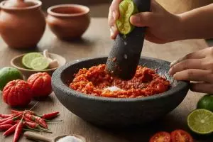 Resep sambal tempong tomat khas Banyuwangi, pedasnya bikin nagih!