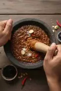 Cara membuat bumbu lotis kacang yang enak dan tidak cepat encer