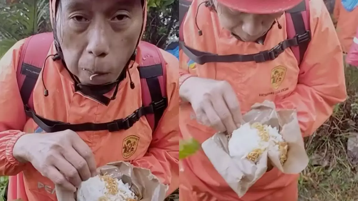 Perjuangan tim SAR demi evakuasi korban ATR 42-500, makan seadanya di tengah badai & medan curam