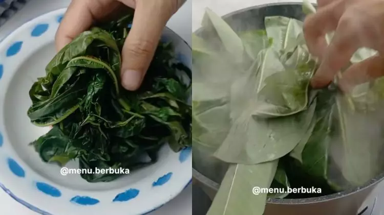 Cara masak daun singkong empuk buat lalapan cuma pakai bahan dapur sederhana