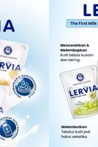 Susu dipilih bukan tanpa alasan. Kandungan alaminya membantu menjaga kelembapan kulit dan memberi efek lembut yang terasa setelah mandi.