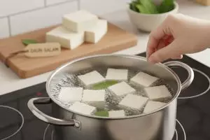 Cara merebus tahu agar tetap utuh dan bebas aroma asam dengan satu bahan dapur