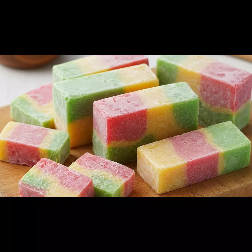 Resep es gabus pelangi hunkwe, jajanan legendaris yang teksturnya unik dan empuk disangka spons