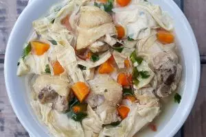 Resep sup sayap ayam kembang tahu untuk pulihkan energi setelah berpuasa