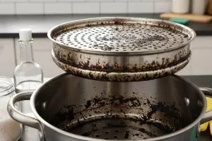 Cara membersihkan kukusan panci yang gosong dengan cepat dan bahan murah