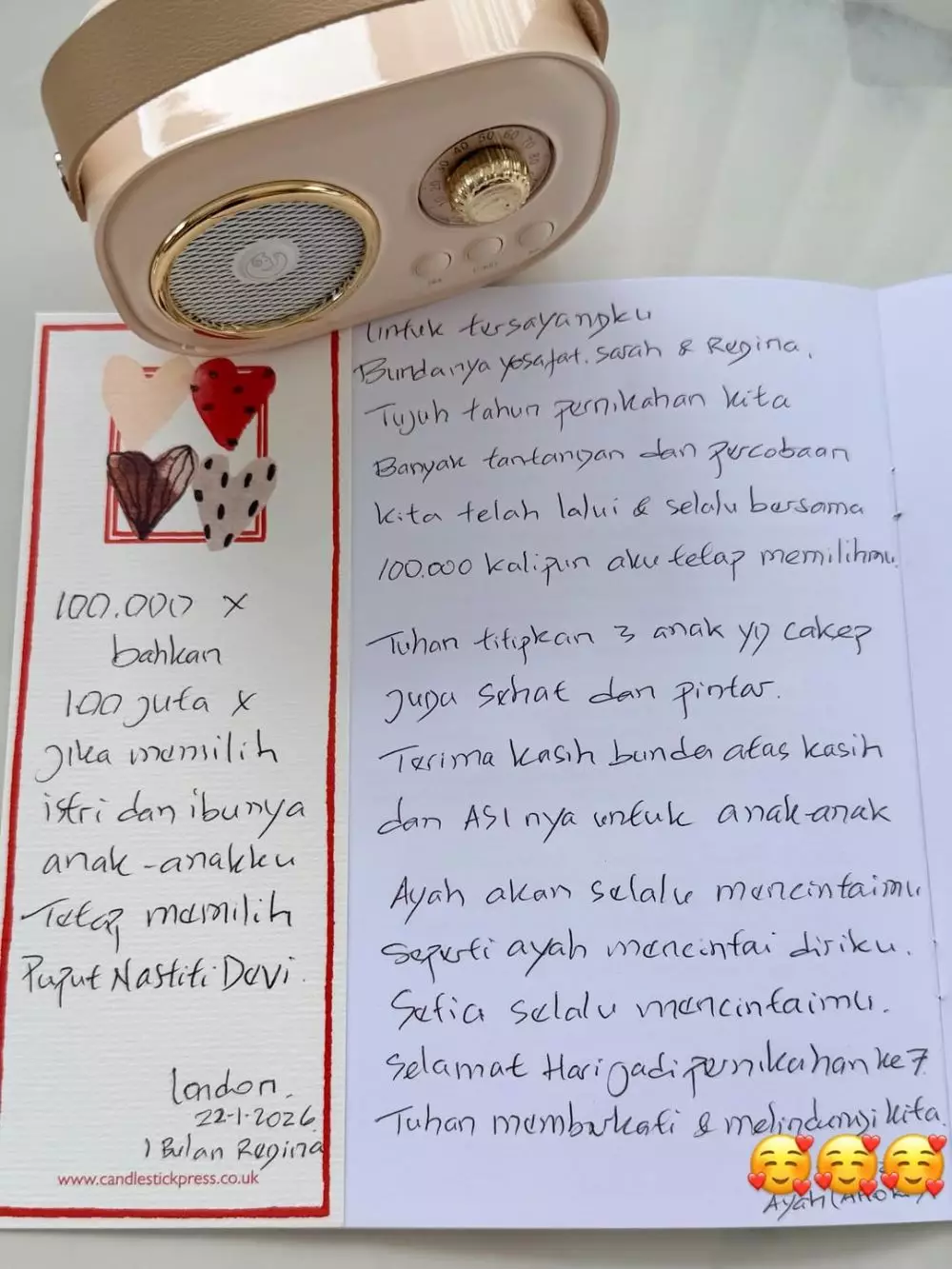 Anniversary Pernikahan Ahok Instagram @btpnd