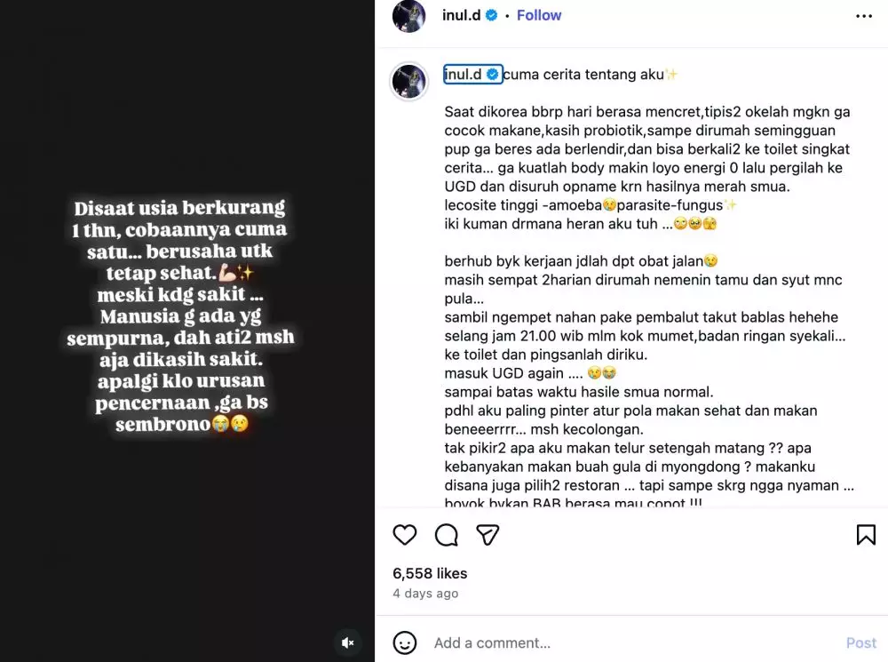 Inul Daratista Sakit 2026 Instagram @inul.d