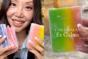 Cara makan es gabus dengan slay ala Vindy Lee, nggak belepotan dan tetap anggun